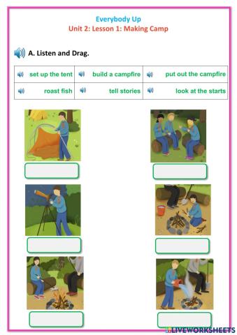 Everybody Up 5: Unit 2: Lesson 2: Making Camp