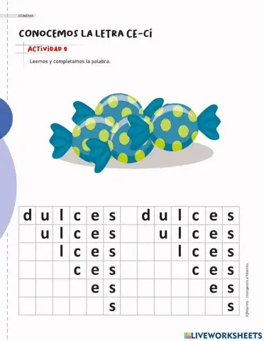 Actividad 8 letra CE