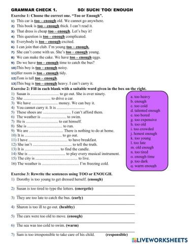 Grammar check 1. so. such.too.enough 7