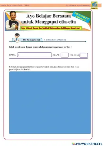 Lkpd Sistem Gerak Manusia