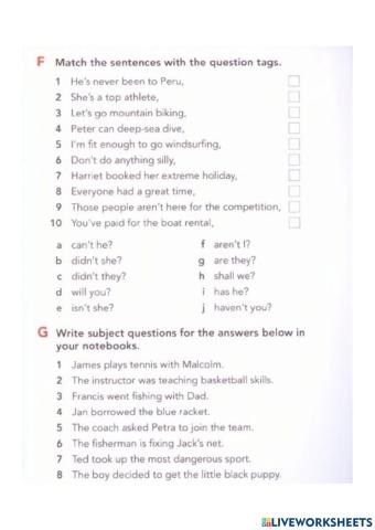 Unit 7 Extreme Situations (Grammar)