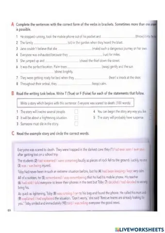 Unit 7 Extreme Situations (Writing)