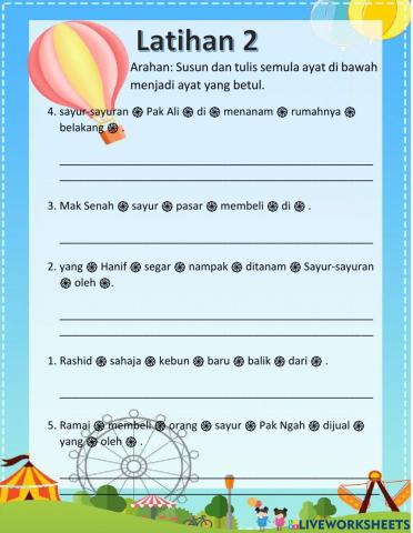Latihan Susun Ayat
