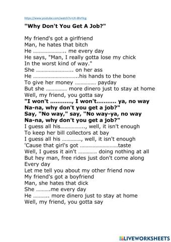 Listening song I won't pay