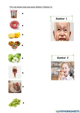 Respon Pada Rasa Makanan Masam dan Manis