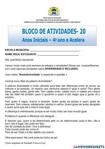 Diversidade e inclusão