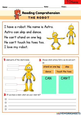 Year 2 unit 8: the robot