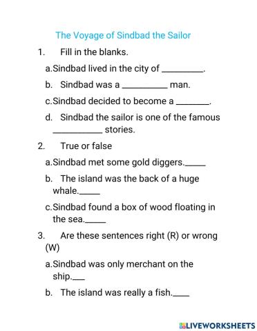 The Voyage of Sindbad