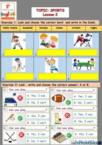 Sports Lesson 2