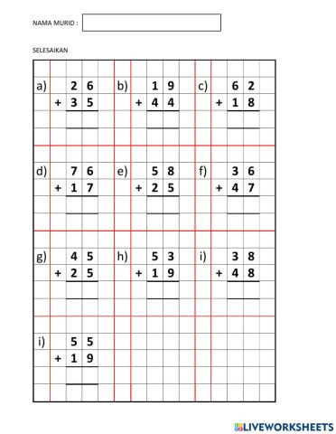 Tambah dengan mengumpul semula