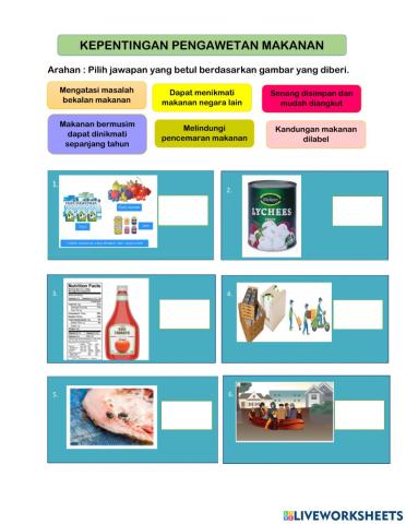 Kepentingan Pengawetan Makanan