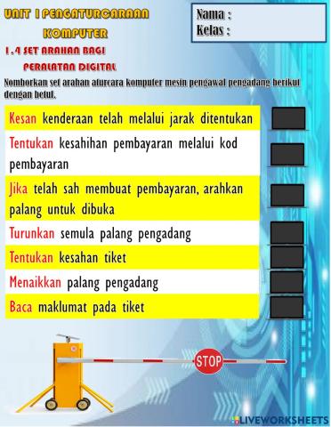 Set Arahan Pada Peralatan Digital