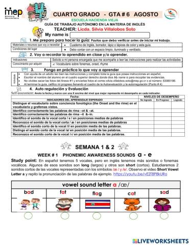 SEM 1 AGOSTO GTA CUARTO GRADO