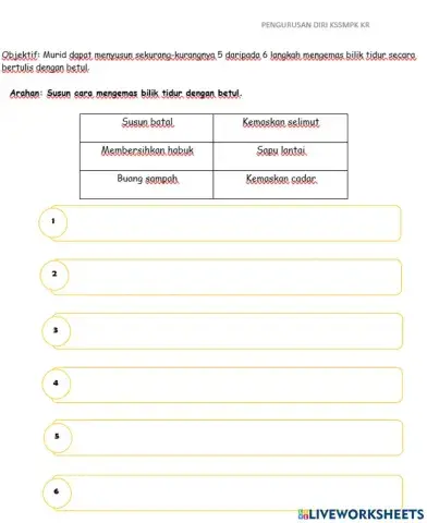 Langkah mengemas bilik tidur