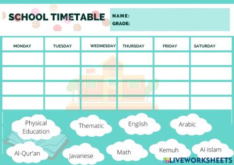 School time table