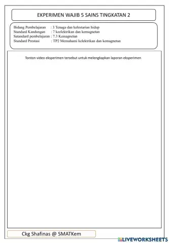 Eksperimen elektromagnet