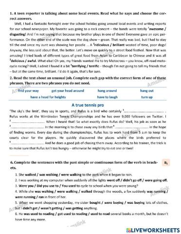 Grade 9 - Unit 2 - Lesson 1 - Grammar