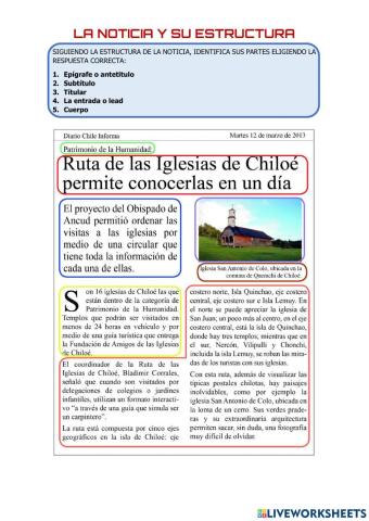 La noticia-estructura