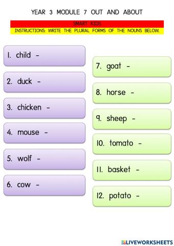 Year 3 module 6 out and about