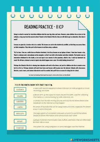 Reading Practice - E Communication Part 1