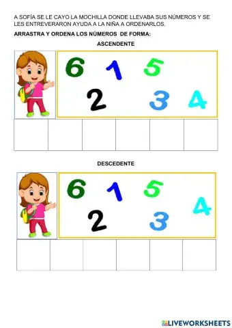 Numeros ascendentes y descendentes
