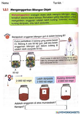 1.3.1 Menganggar Bilangan Objek