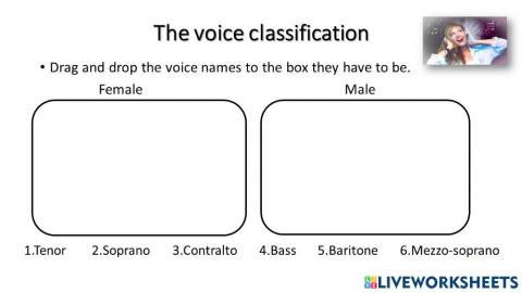 The voice classification