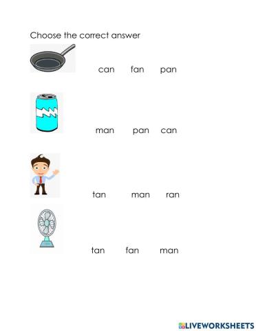 -an family worksheet