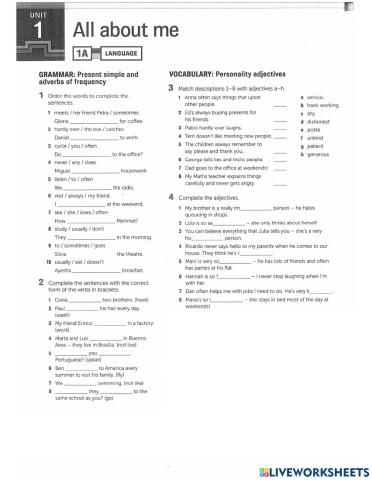 Simple present, frequency adverbs