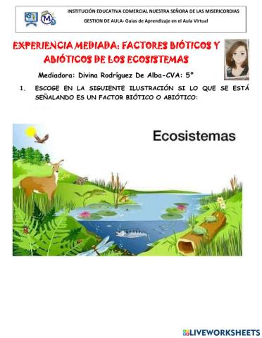 Factores Bióticos y Abióticos de los Ecosistemas