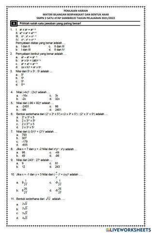 Ph akar pangkat 2021-2022