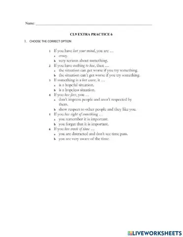 CL8 Extra Practice 5