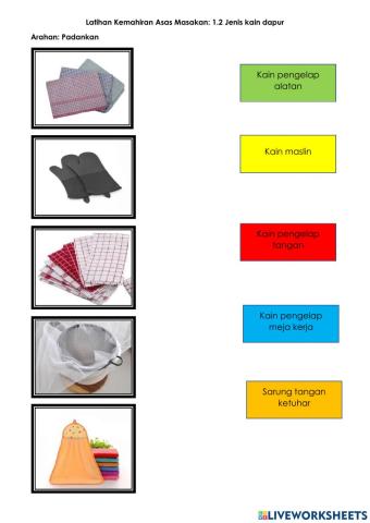 1.2 Jenis Kain dapur