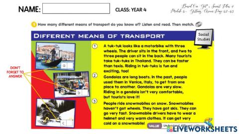 Get's smart 4: getting around