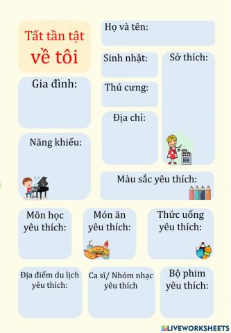 Tất tần tật về tôi