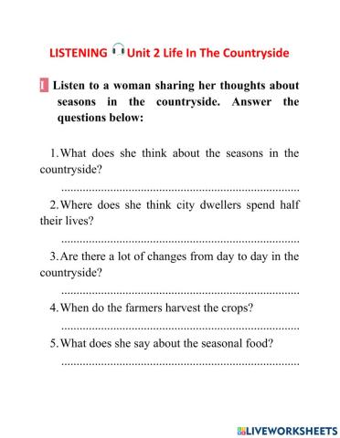 Big 4 lớp 8 unit 2