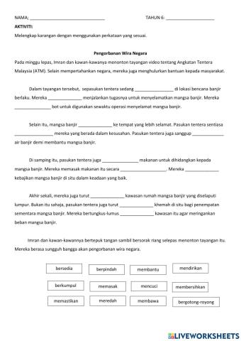 Pengorbanan wira negara