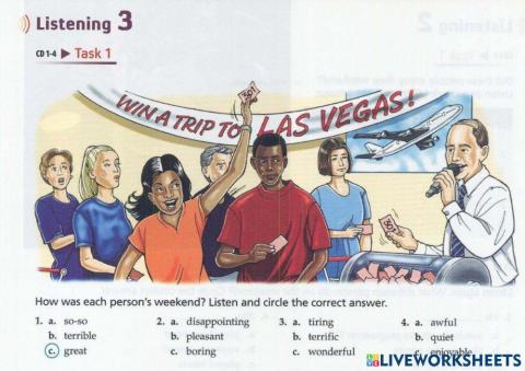 Listening 3 Task 1