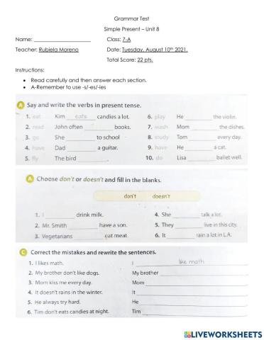 Simple Present Do-Does