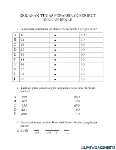 Penaksiran dan Persen