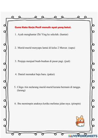 Kata kerja pasif tahun 2