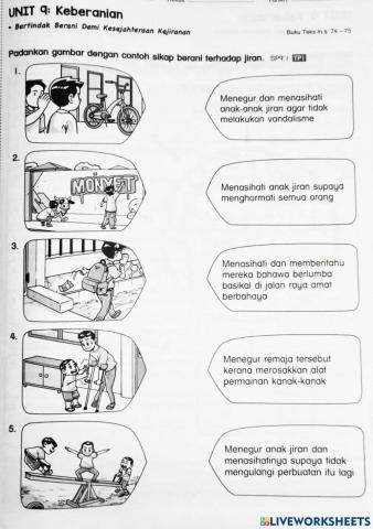 Bertindak Berani Moral tahun 4