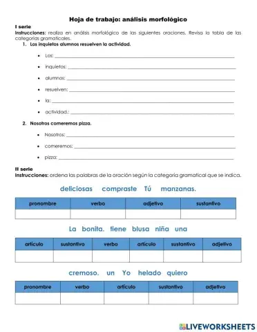 Análisis morfológico