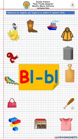 Lectoescritura silabas trabadas