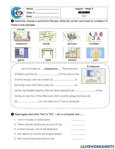 August - Week 3 - Reading