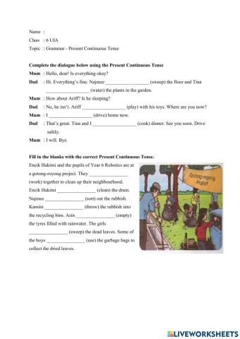 Present Continuous Tense