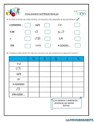 Lección 3 Números Reales
