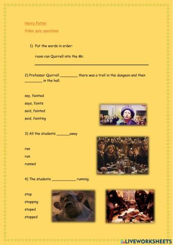 Harry Potter Video Lesson