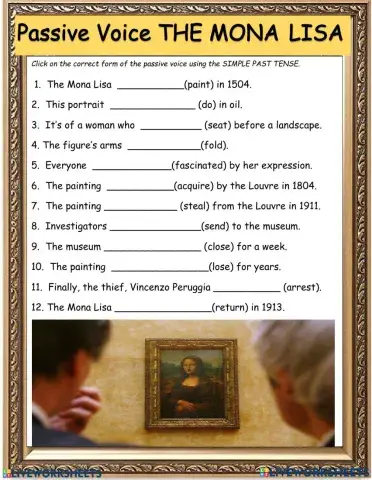 Passive poice mona lisa