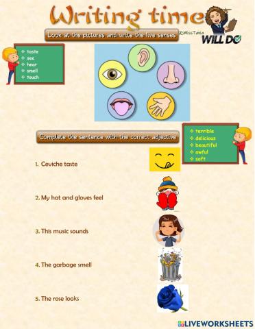 Senses and adjectives